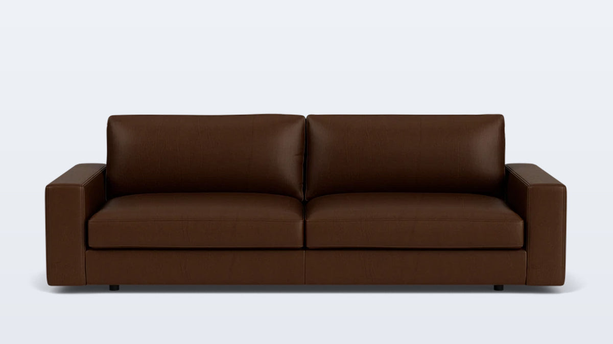 cello plush 96&quot; sofa - leather