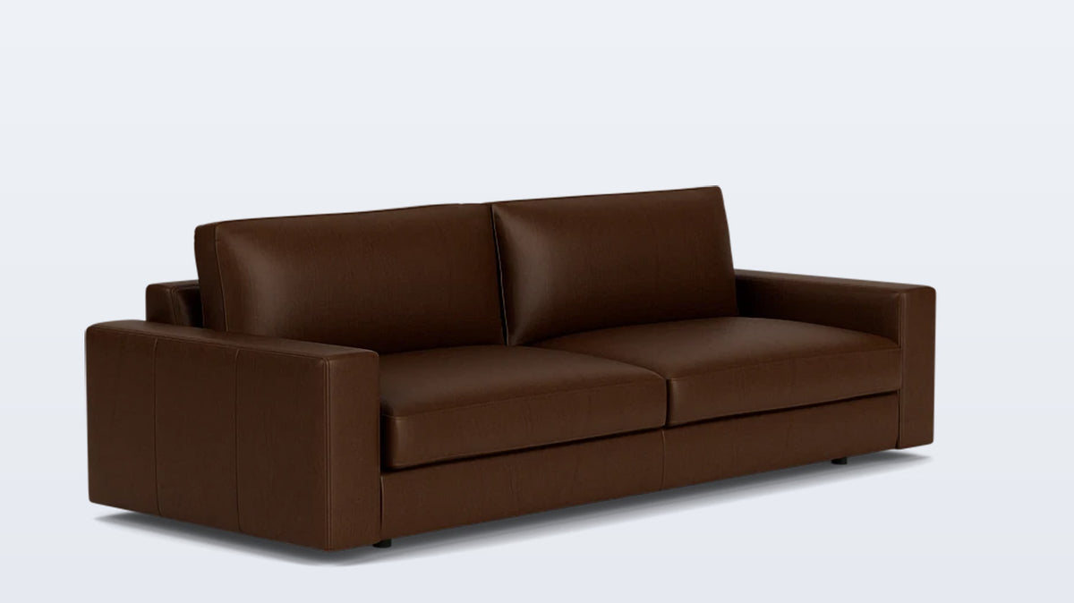 cello plush 96&quot; sofa - leather