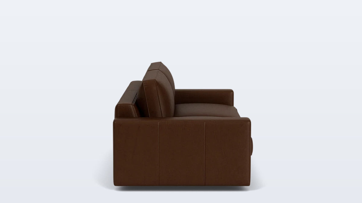 cello plush 96&quot; sofa - leather