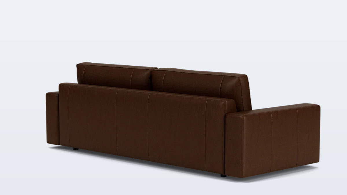 cello plush 96&quot; sofa - leather