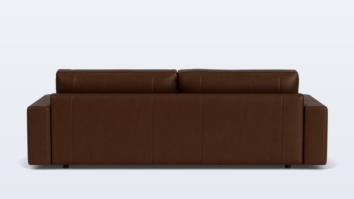 cello plush 96&quot; sofa - leather