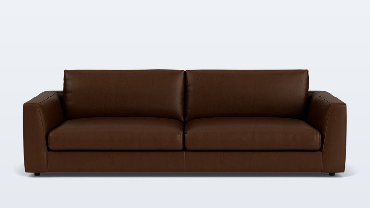 cello plush 96&quot; sofa - leather