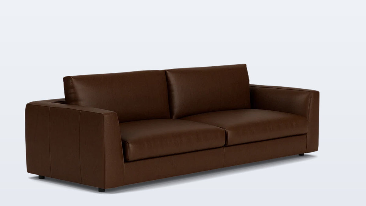 cello plush 96&quot; sofa - leather