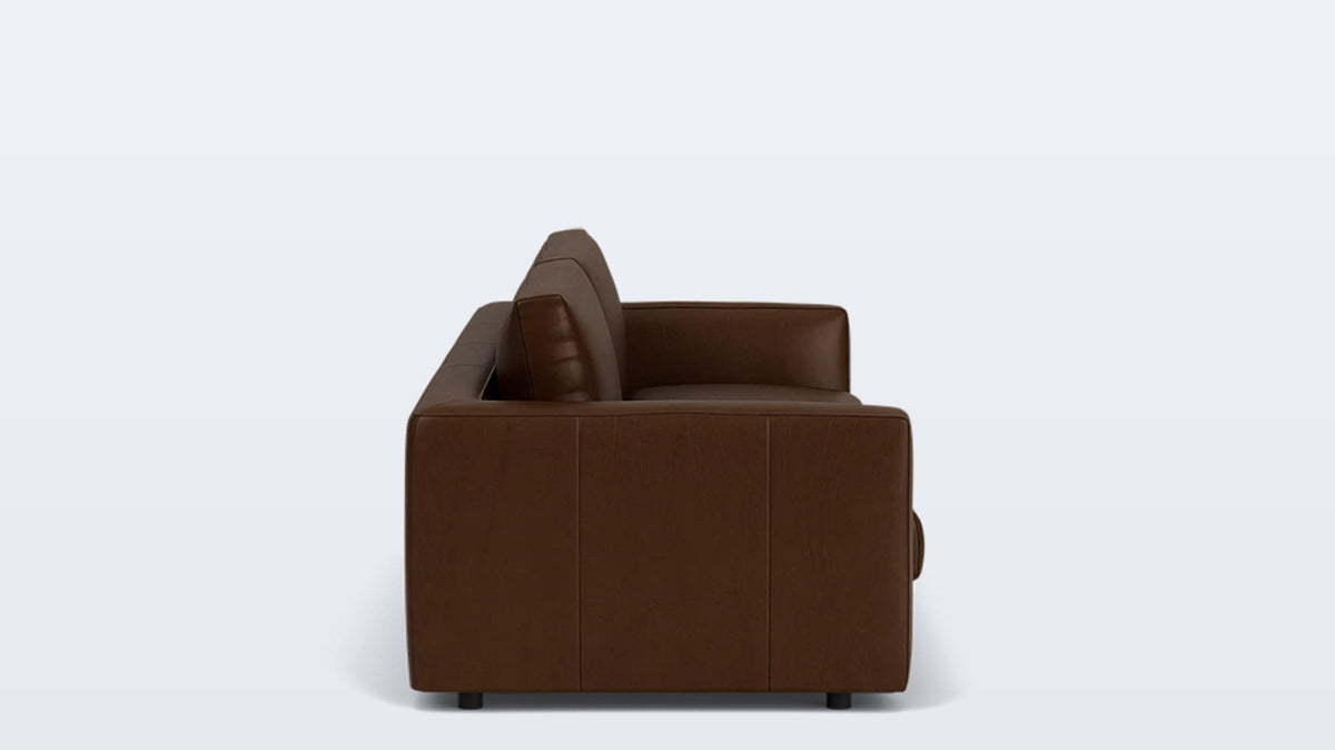 cello plush 96&quot; sofa - leather