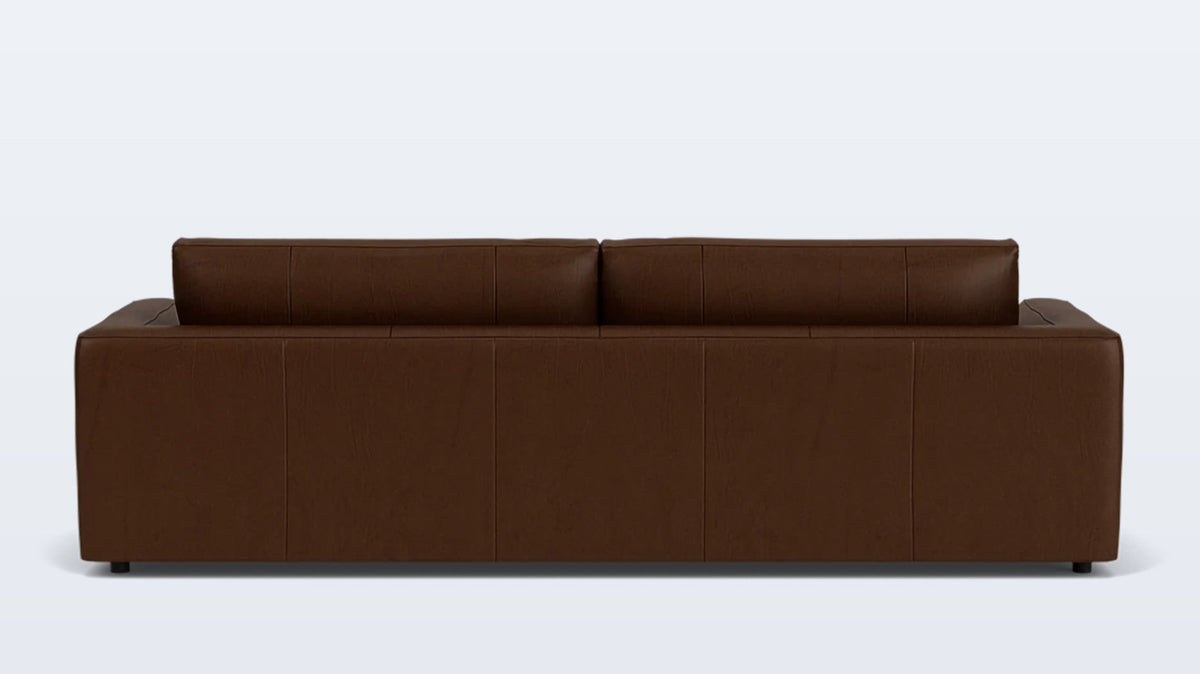 cello plush 96&quot; sofa - leather