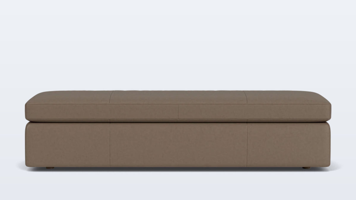 cello large storage bench - leather