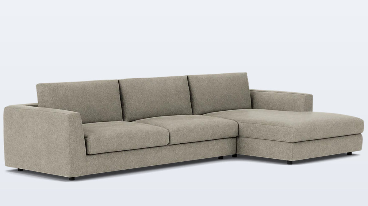 cello plush 2-piece sectional - fabric