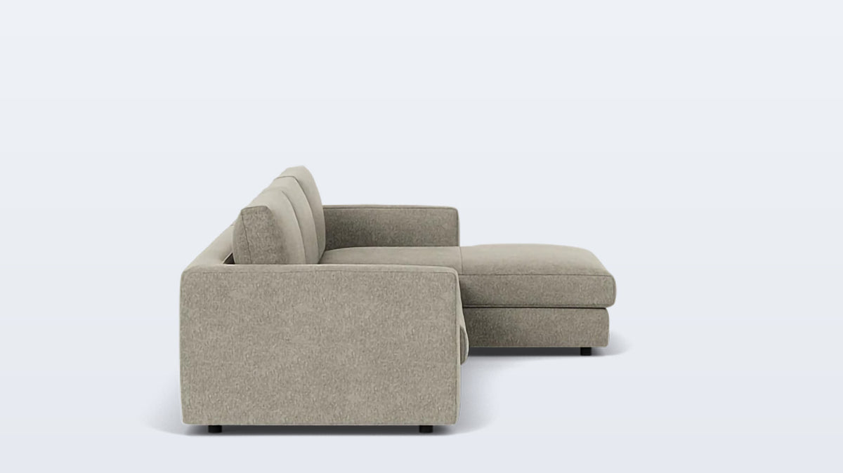 cello plush 2-piece sectional - fabric