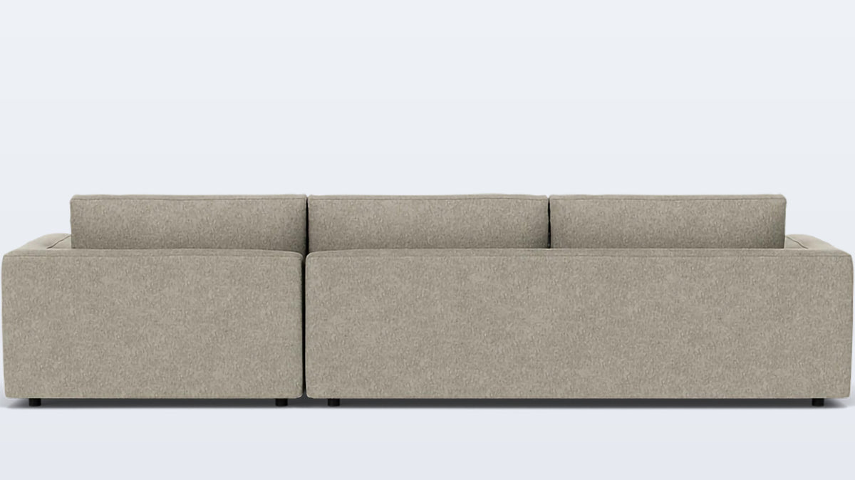 cello plush 2-piece sectional - fabric