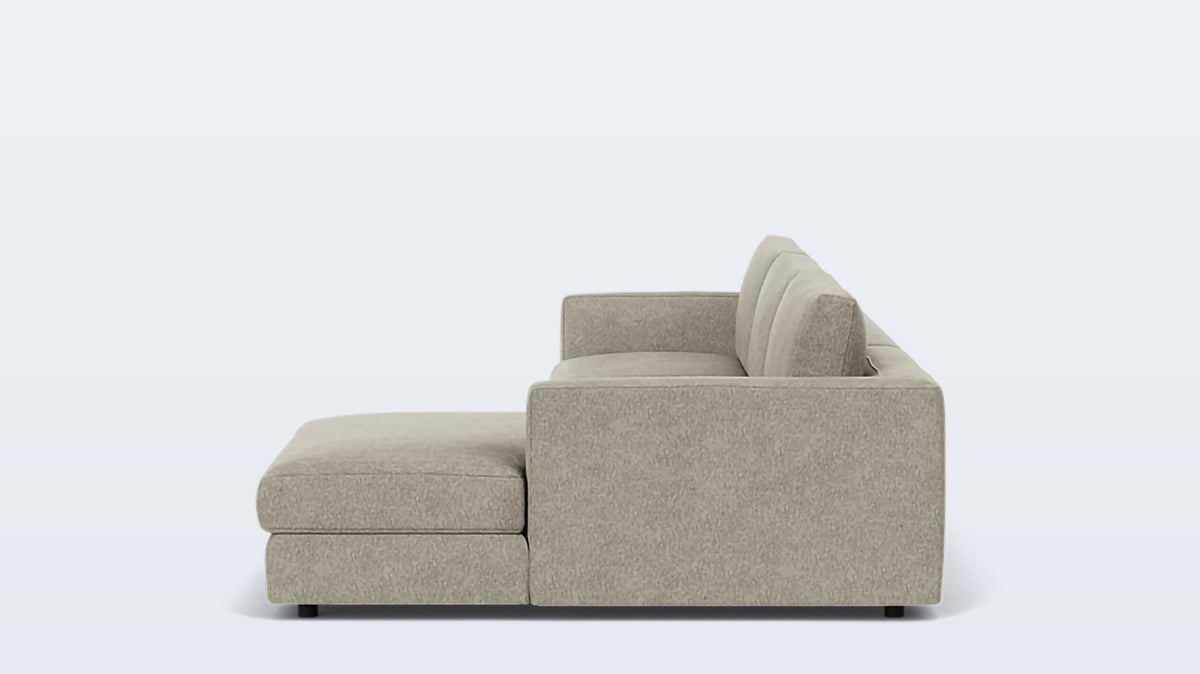 cello plush 2-piece sectional - fabric