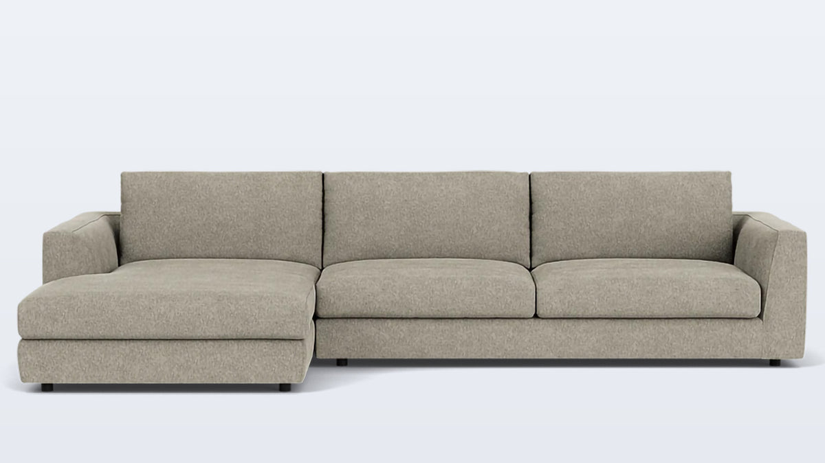 cello plush 2-piece sectional - fabric