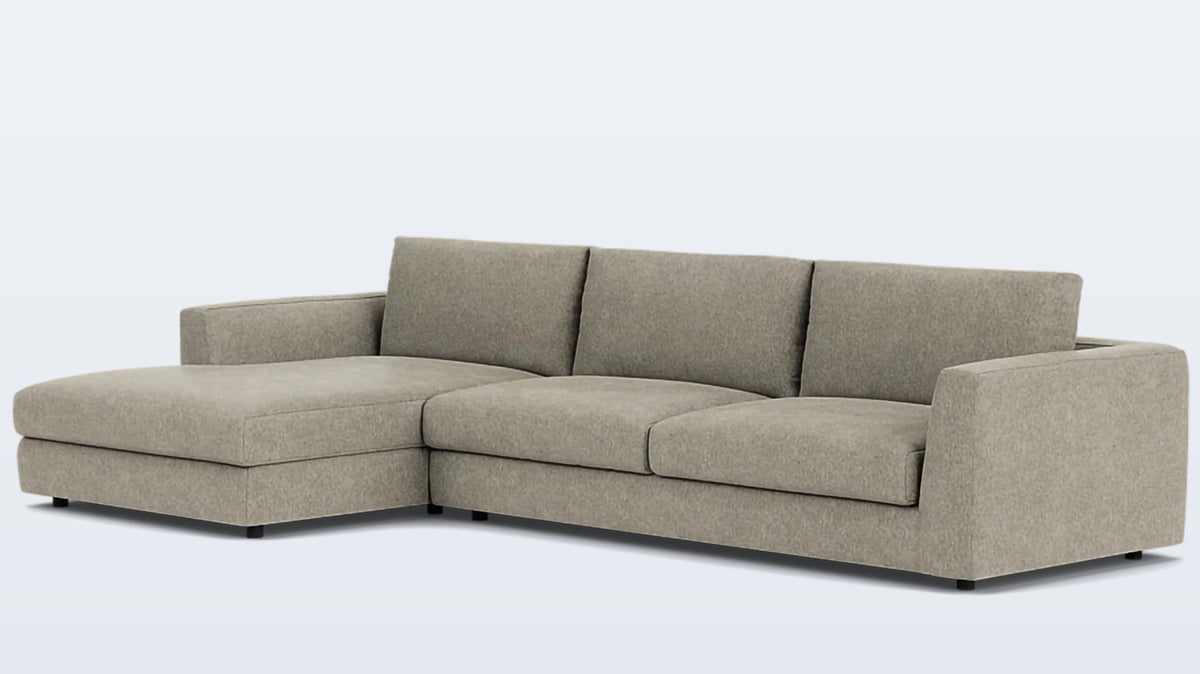 cello plush 2-piece sectional - fabric