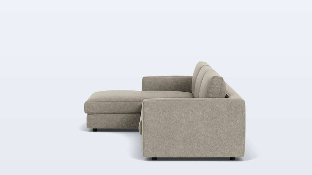 cello plush 2-piece sectional - fabric