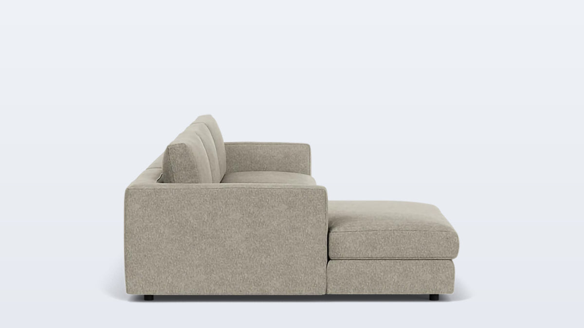 cello plush 2-piece sectional - fabric