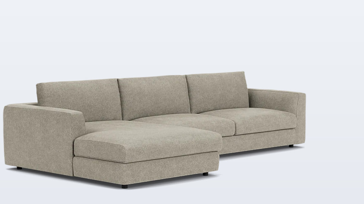 cello plush 2-piece sectional - fabric