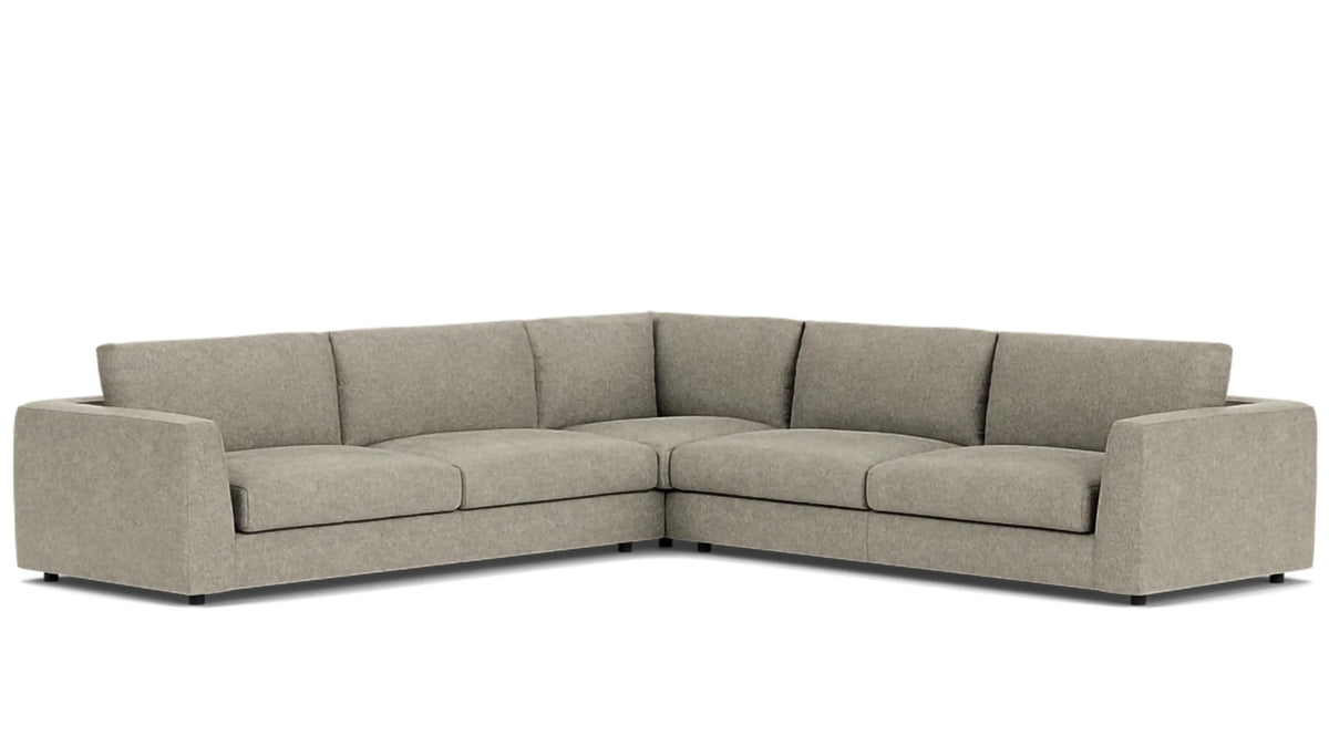 cello plush 3-piece sectional - fabric