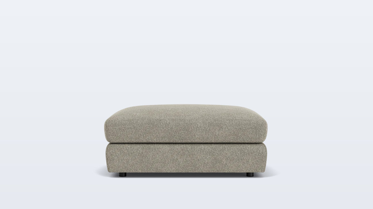 cello plush rectangular ottoman - fabric