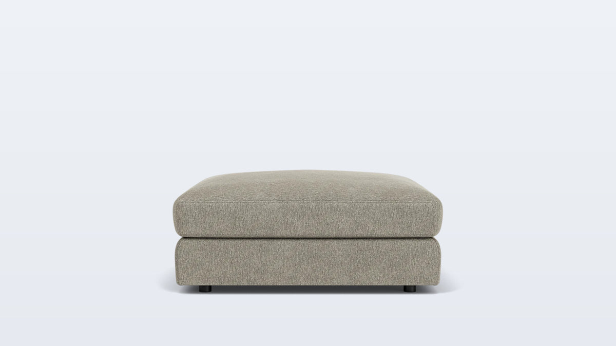 cello plush square ottoman - fabric