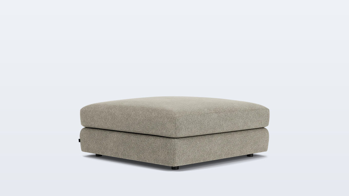 cello plush square ottoman - fabric