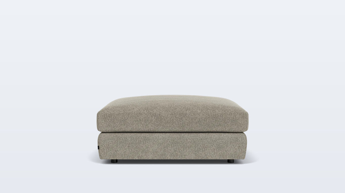 cello plush square ottoman - fabric