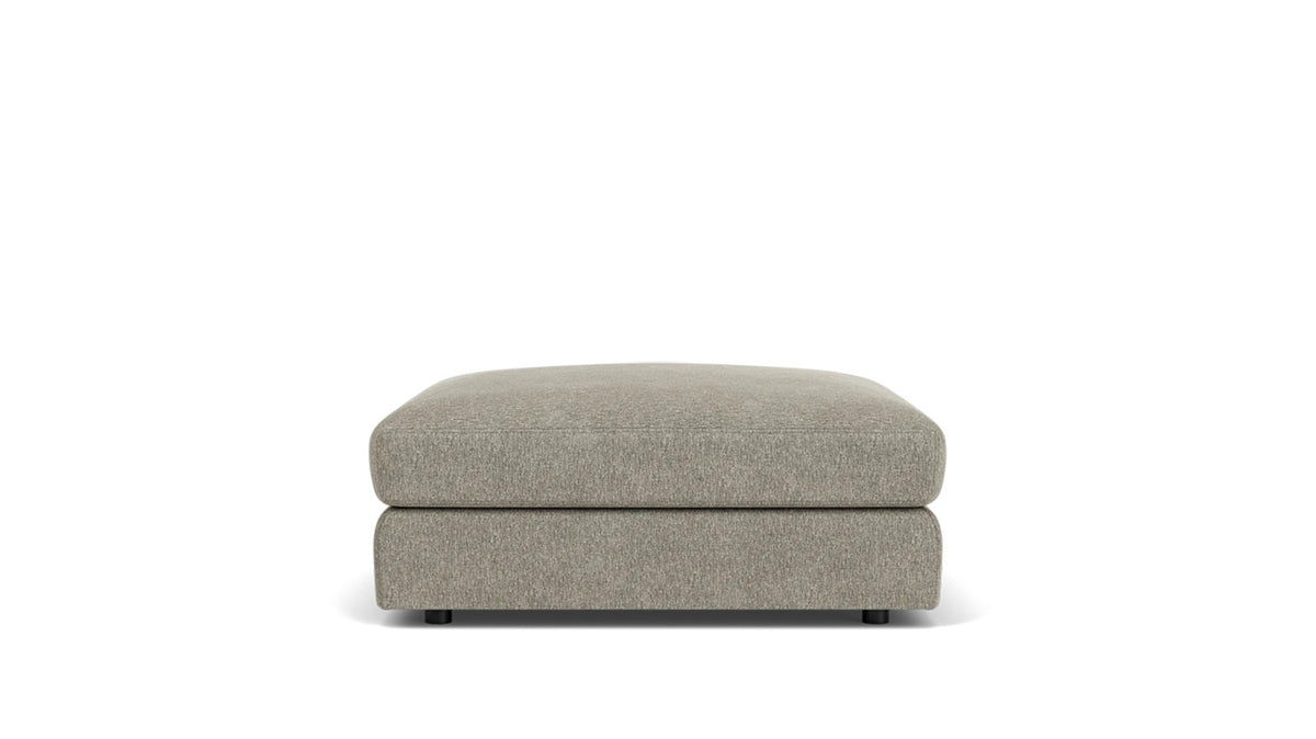 cello plush square ottoman - fabric