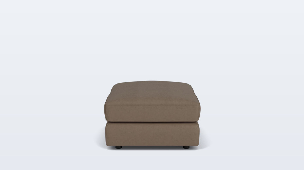 cello rectangular ottoman - leather