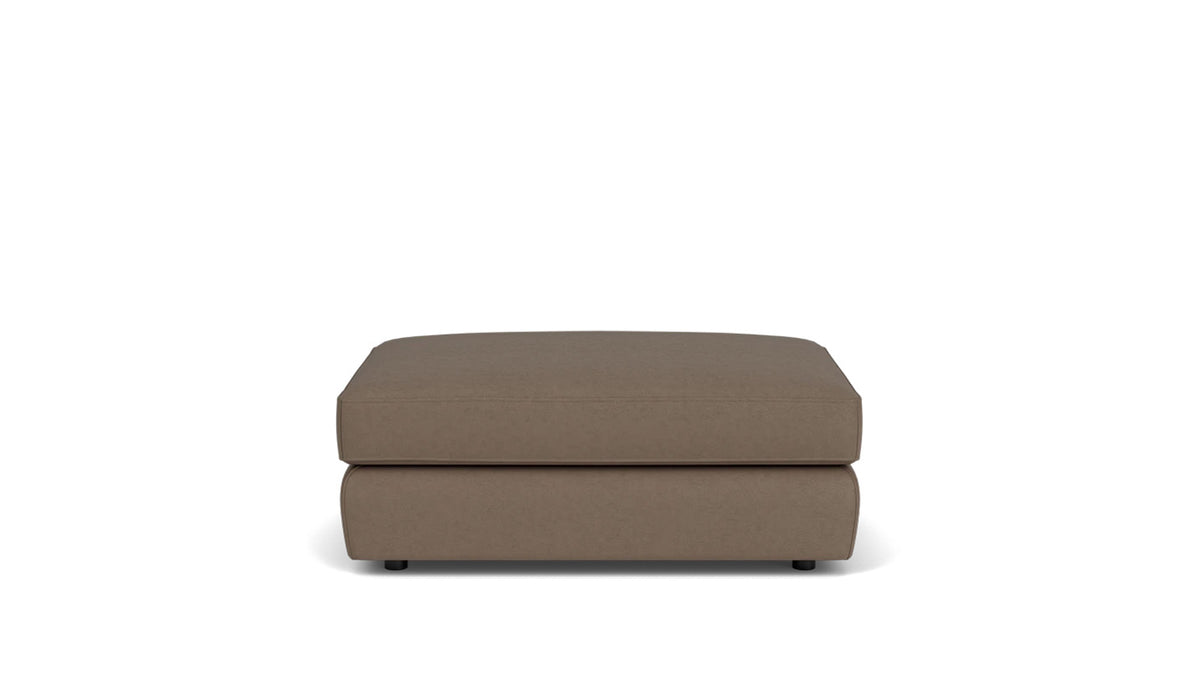 cello rectangular ottoman - leather