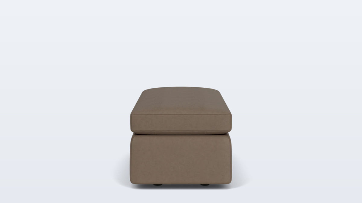 cello small storage bench - leather