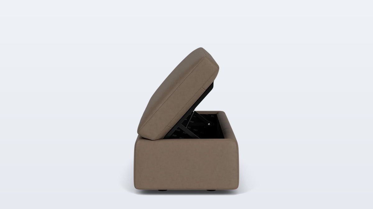 cello small storage bench - leather