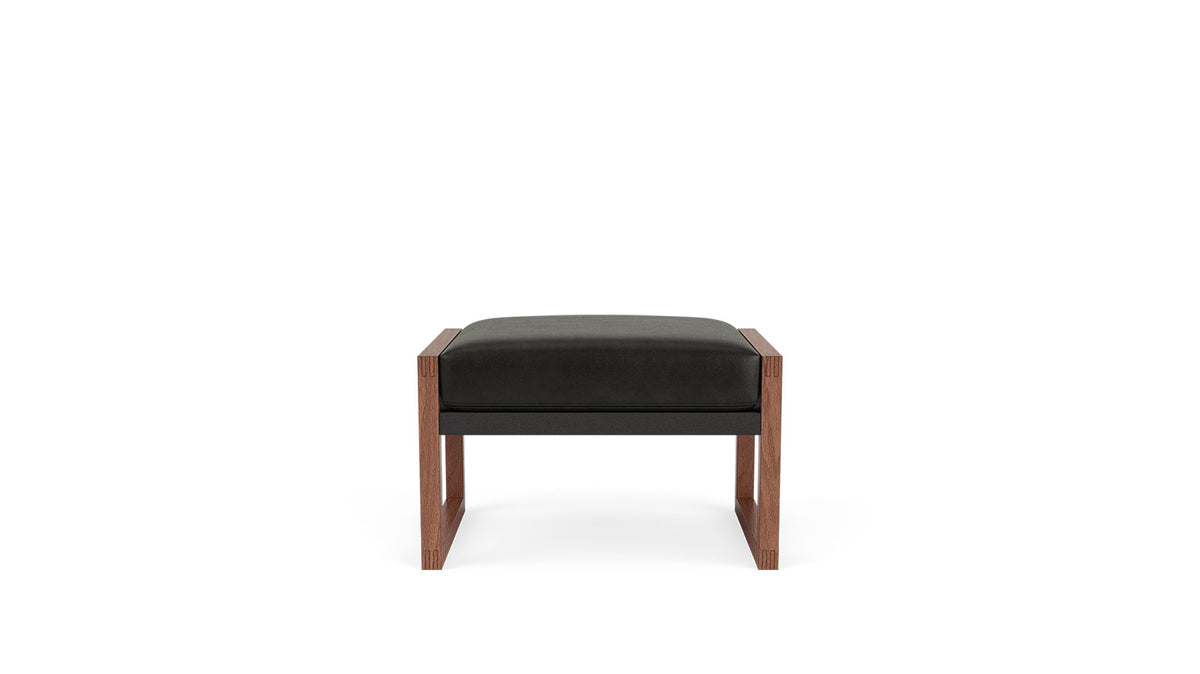 chiara ottoman - leather