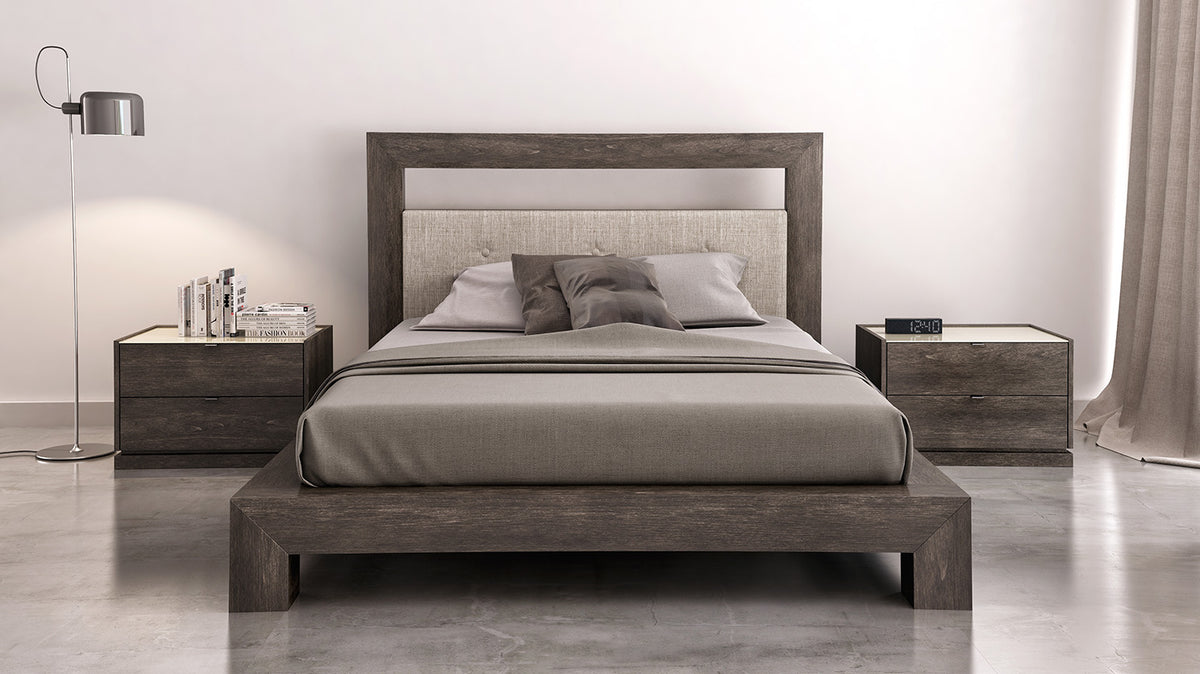 cloé bed (upholstered headboard)