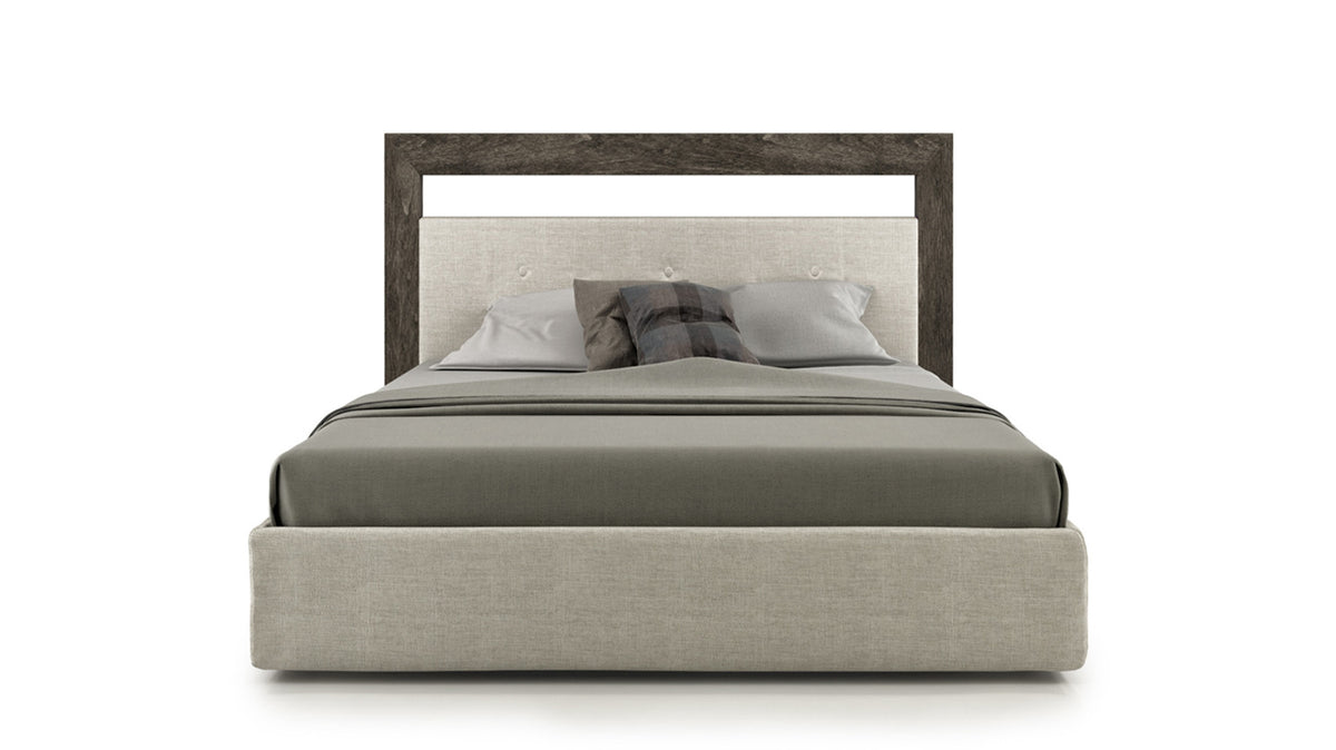 cloé bed (upholstered headboard &amp; platform)