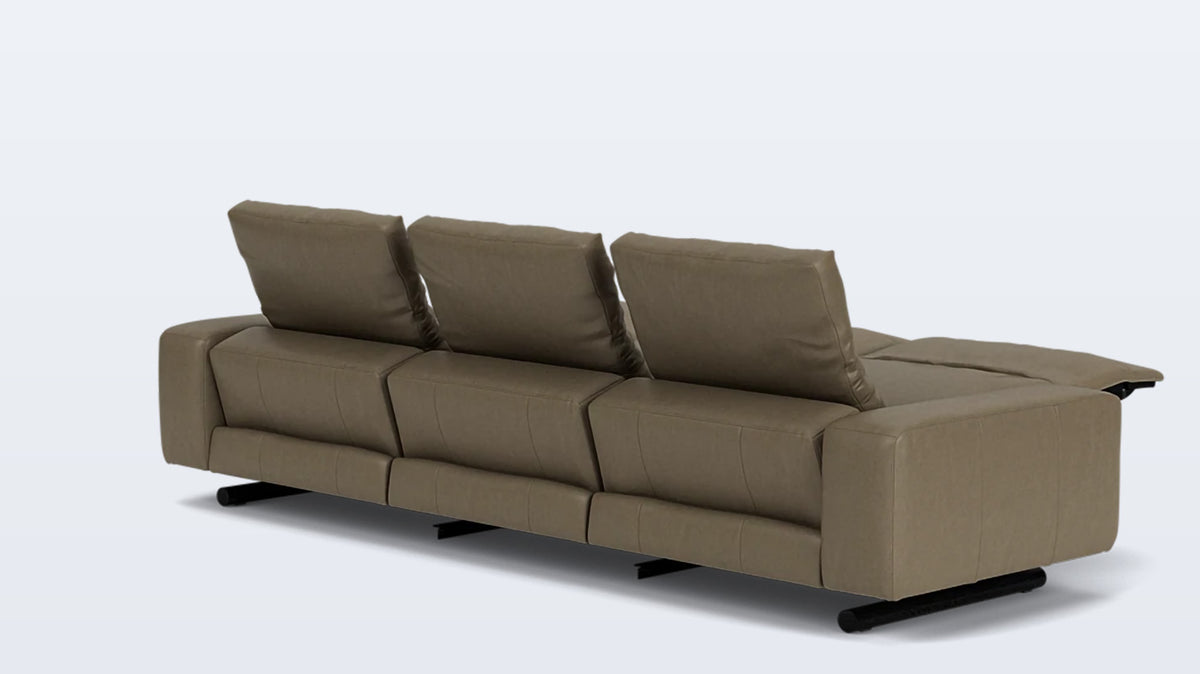 era 117&quot; reclining sofa - leather