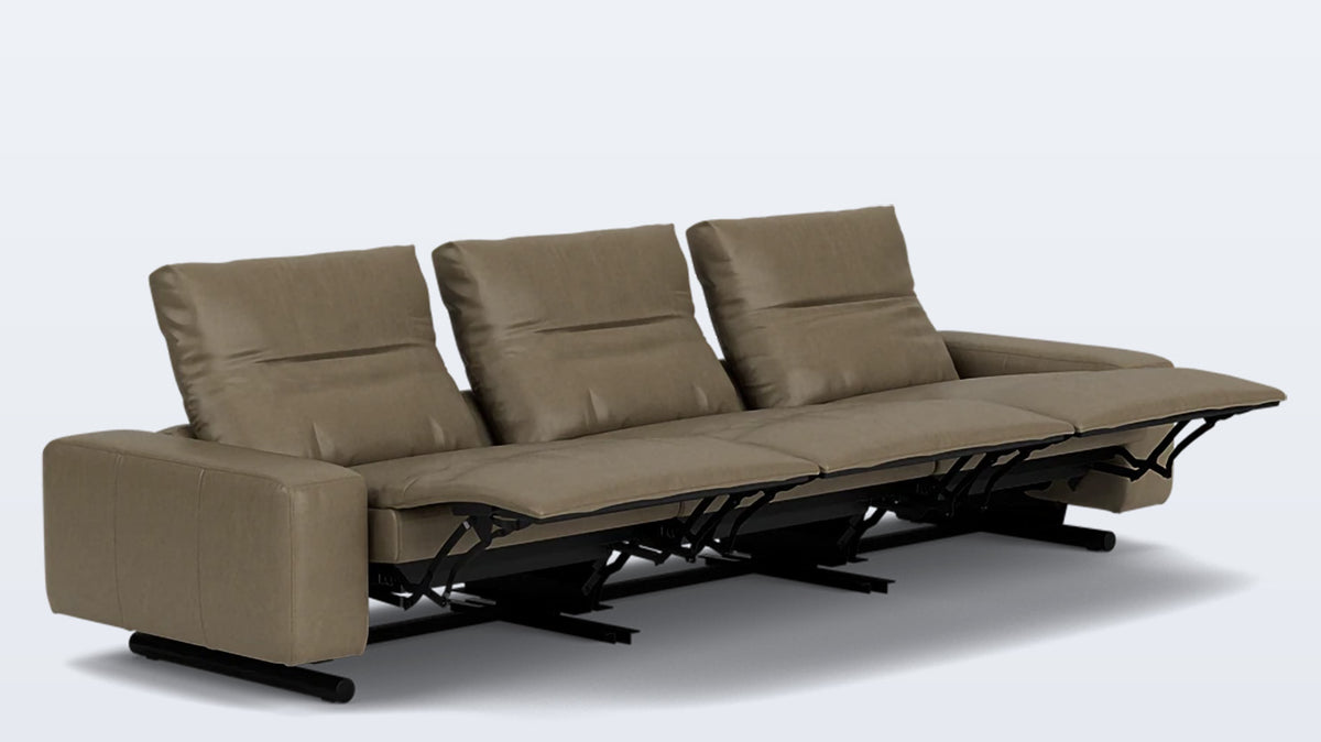 era 129&quot; reclining sofa - leather