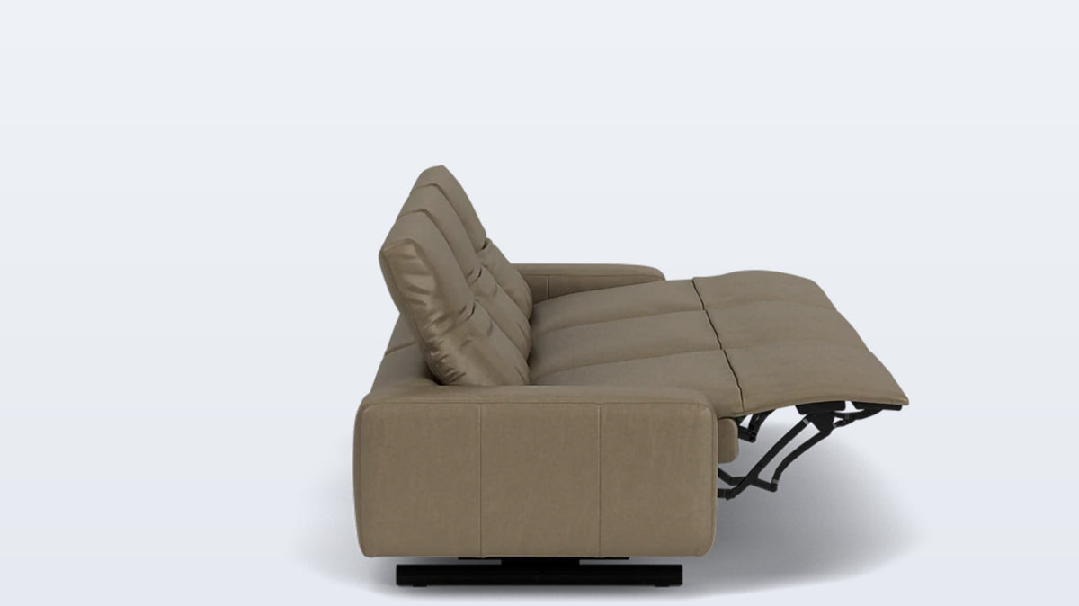 era 129&quot; reclining sofa - leather