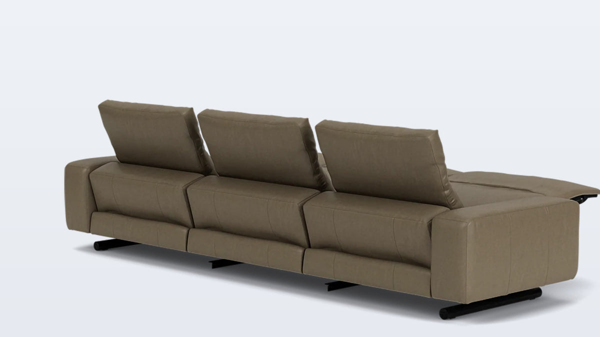 era 129&quot; reclining sofa - leather