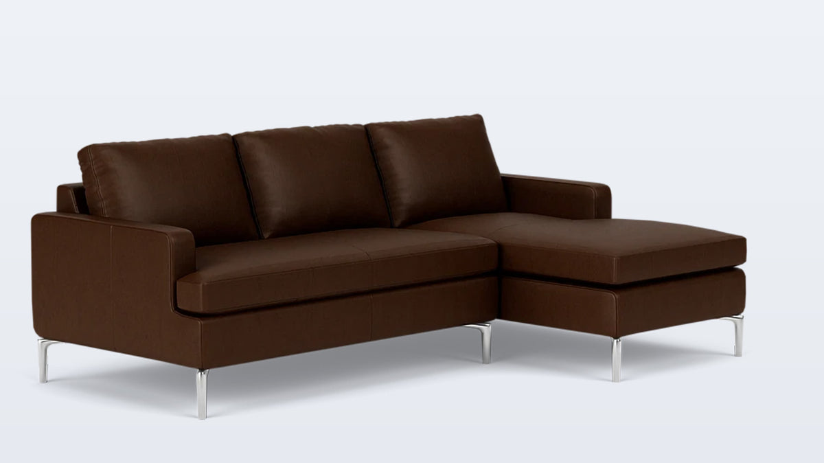 eve classic 2-piece sectional - leather