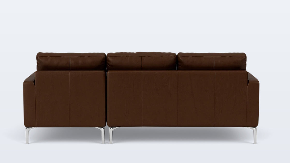 eve classic 2-piece sectional - leather