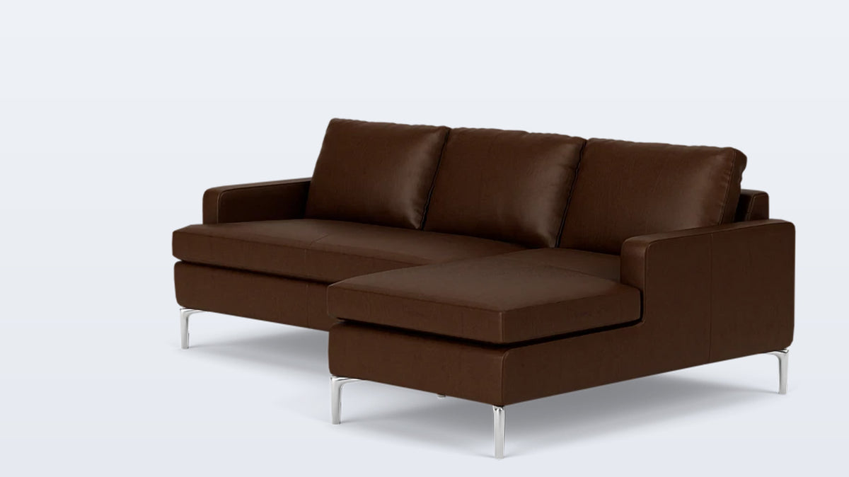 eve classic 2-piece sectional - leather