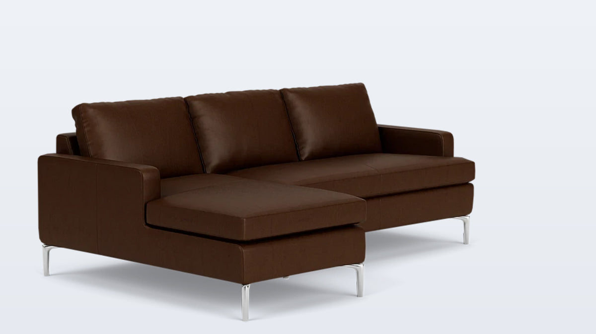 eve classic 2-piece sectional - leather