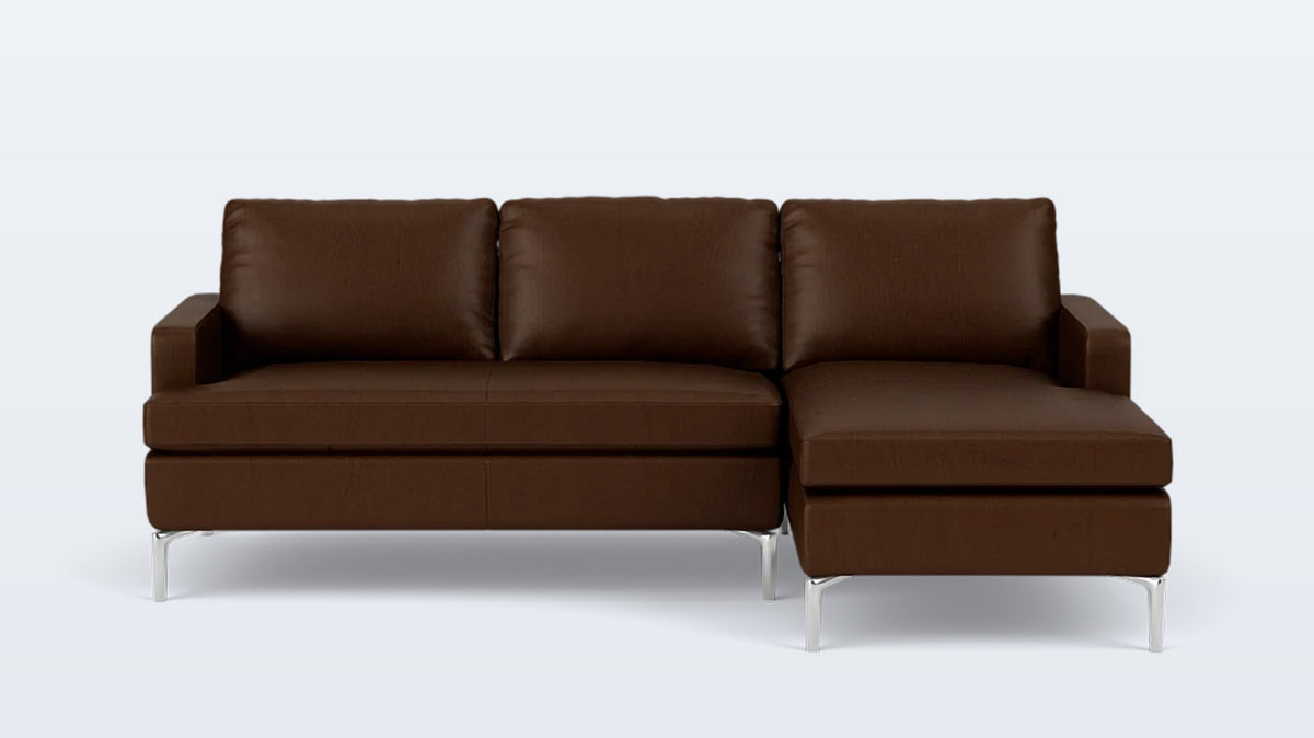 eve classic 2-piece sectional - leather