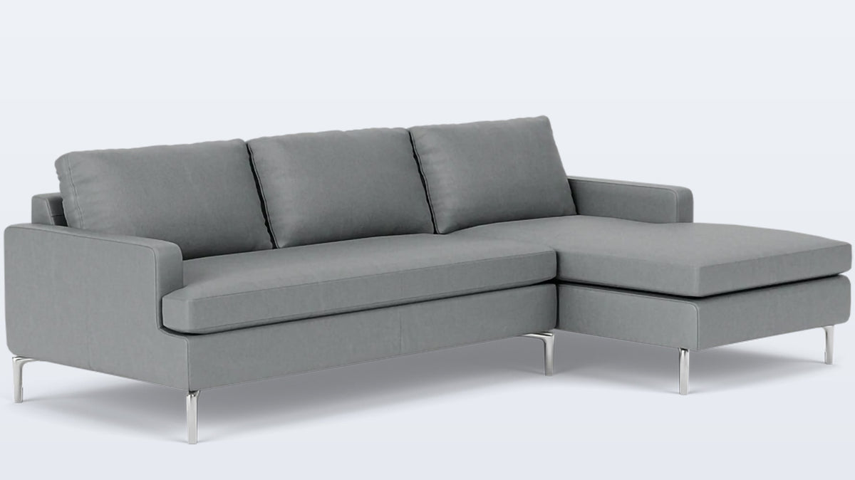 eve grand 2-piece sectional - leather