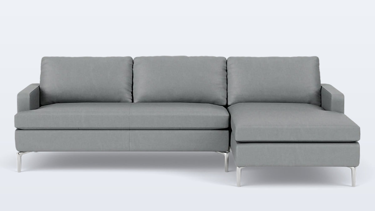 eve grand 2-piece sectional - leather