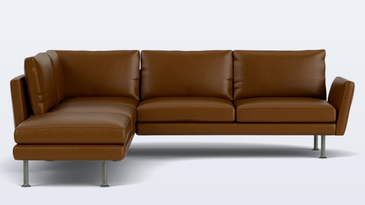 form 2-piece sectional - leather