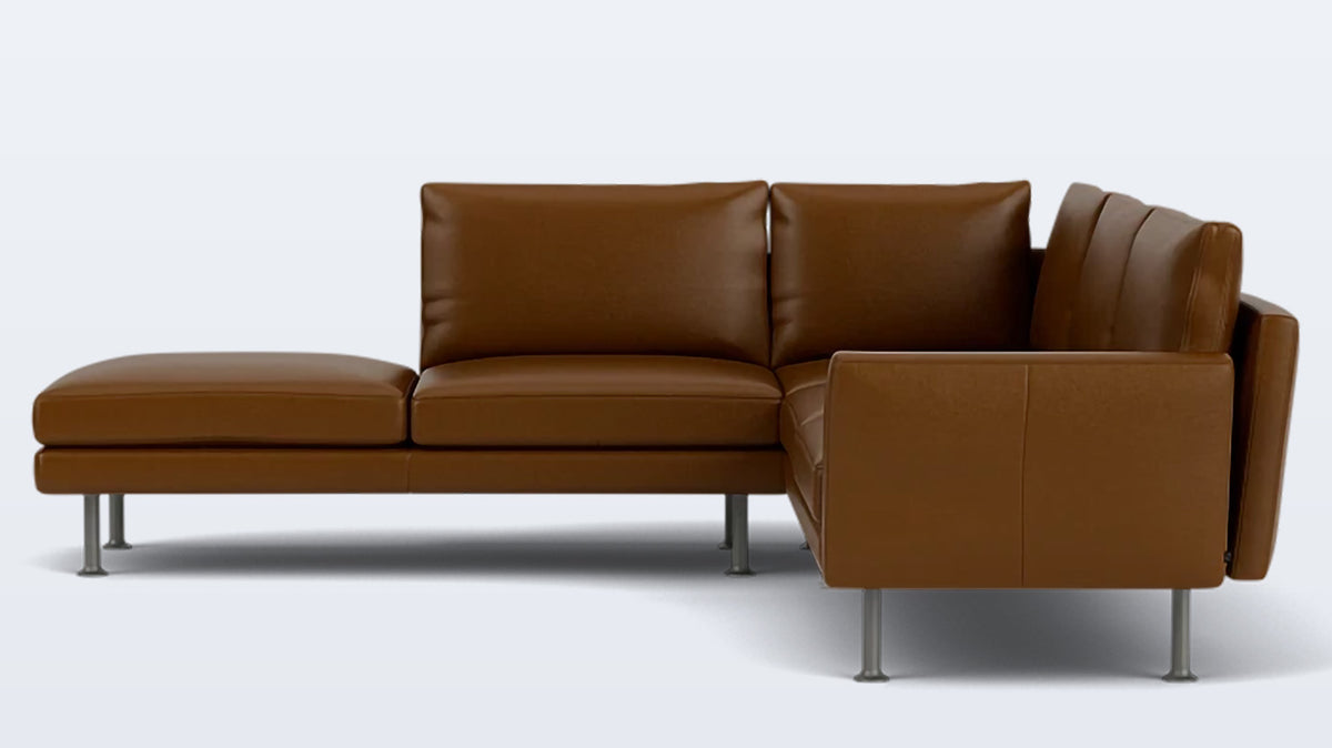 form 2-piece sectional - leather