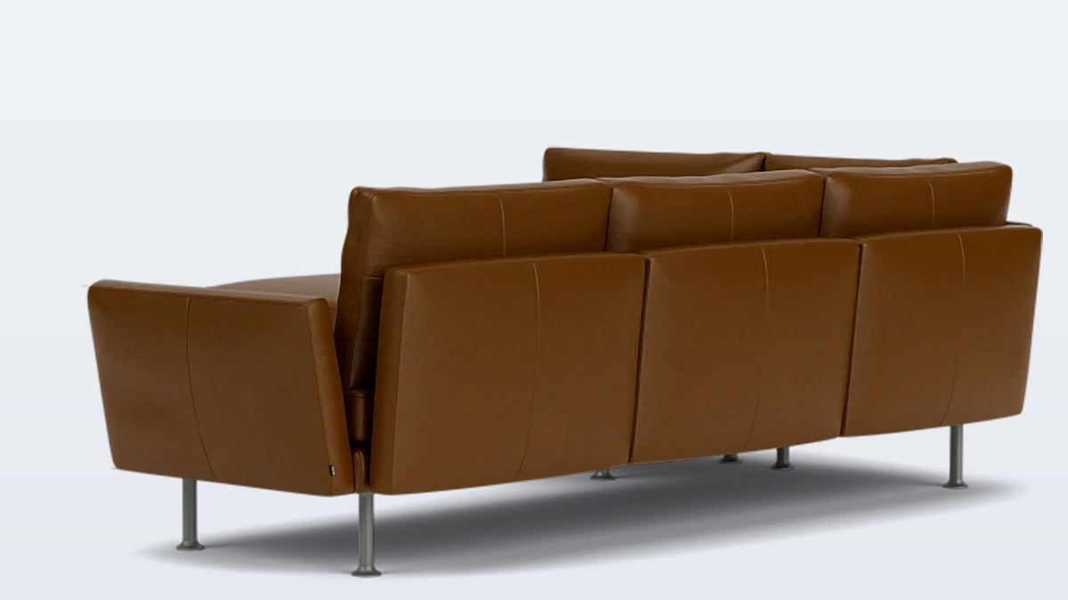 form 2-piece sectional - leather