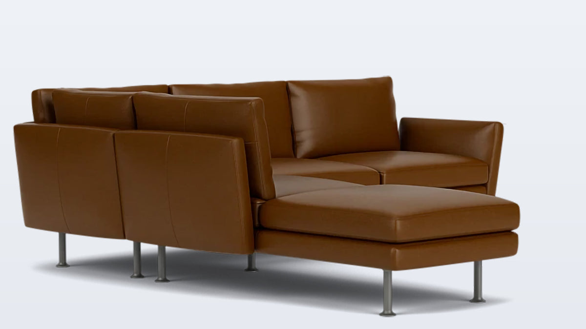 form 2-piece sectional - leather