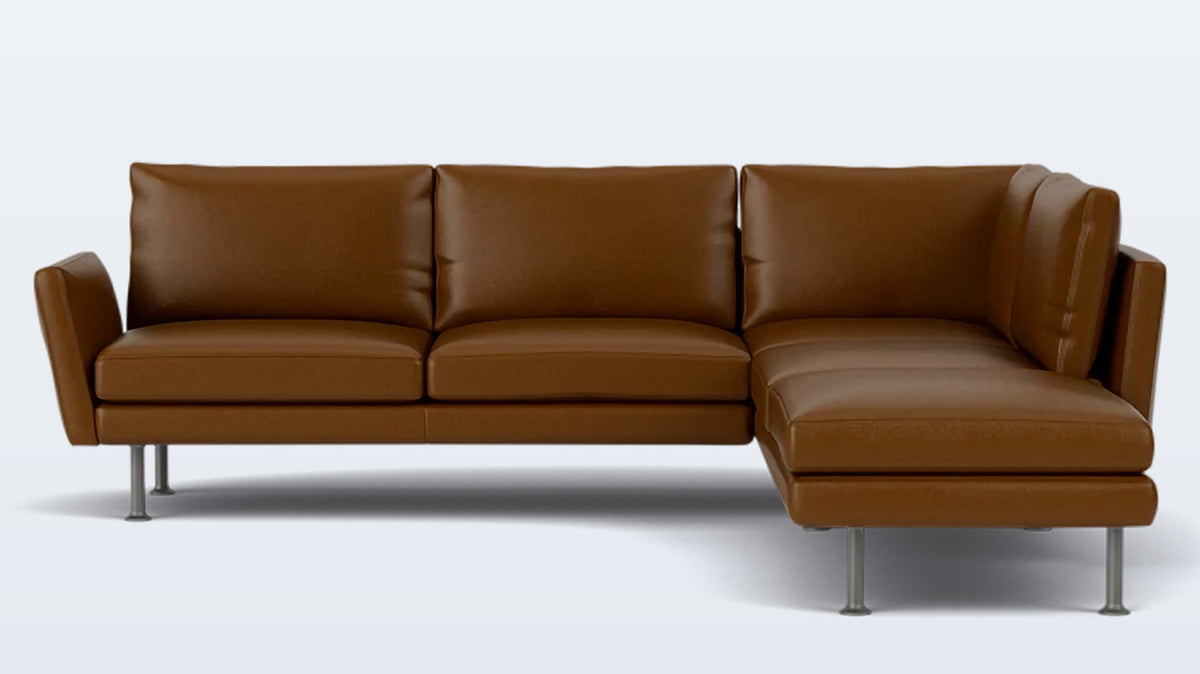 form 2-piece sectional - leather