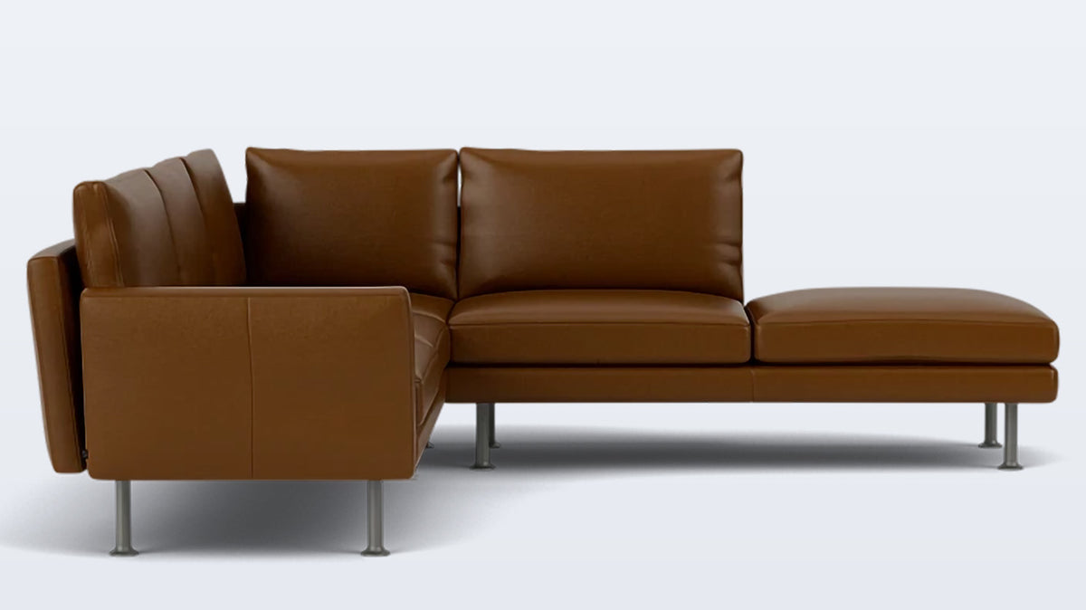 form 2-piece sectional - leather