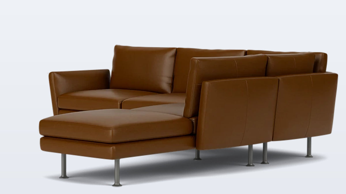 form 2-piece sectional - leather